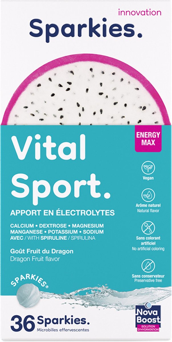Goedkoopste Nova Boost Sparkies Vital Sport 36 Effervescent Microbeads