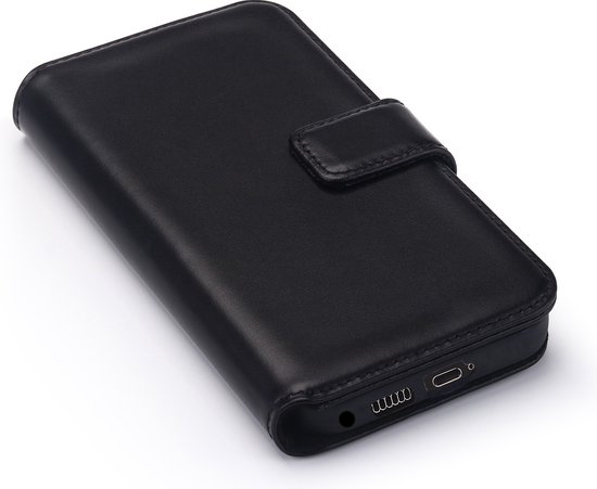 Samsung Galaxy S24 Ultra Hoesje - Luxe MobyDefend Wallet Bookcase - Zwart - GSM Hoesje - Telefoonhoesje Geschikt Voor Samsung Galaxy S24 Ultra - MobyDefend