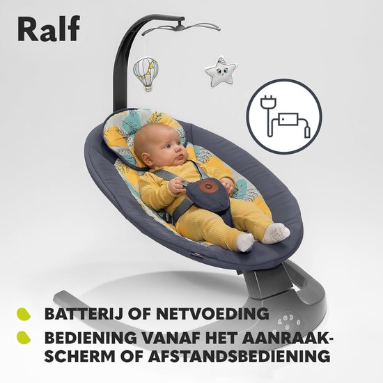 Baby Bouncer, wipstoel voor baby's van 0-9 maanden, schommelstoel