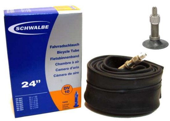 Schwalbe DV10 - Binnenband Fiets - Hollands Ventiel - 40 mm - 24 x 150 - 250 van Schwalbe — afbeelding 4