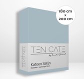 Drap-Housse 100% Coton Satin Ten Cate - 180x200 - Bleu Clair