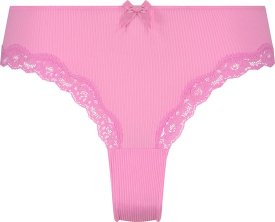 Hunkemöller Dames Lingerie Brazilian Lola - Roze - maat XL