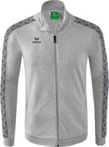 Erima Essential Team Tracktop Jack Heren - Licht Grey Melange / Slate Grey | Maat: M