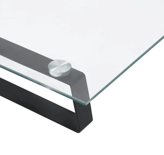 vidaXL-Monitorstandaard-80x20x8-cm-gehard-glas-en-metaal-zwart