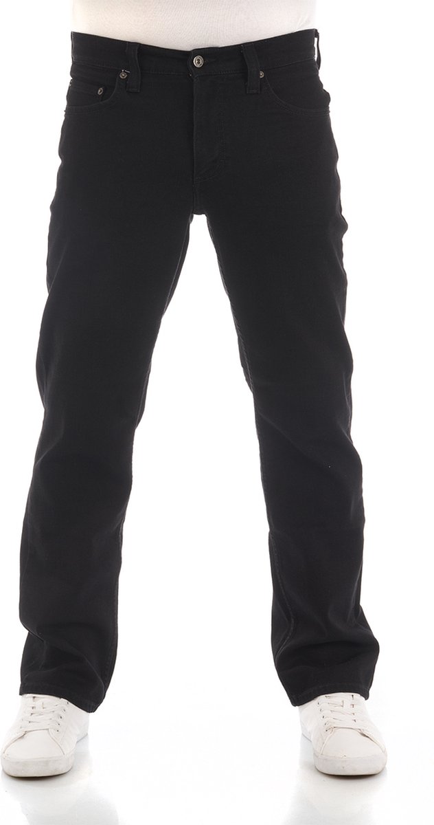 Mustang Heren Jeans Broeken Big Sur regular/straight Fit Zwart Volwassenen Denim Jeansbroek