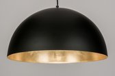 Lumidora Hanglamp 72345 - EASTON - E27 - Zwart - Goud - Metaal - ⌀ 50 cm