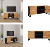 vidaXL Tv-meubel 105x33x46 cm massief acaciahout - Tv-meubel - Tv-meubels - Tv-meubel - Tv Unit