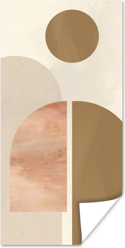 Poster Rose - Marron - Design - 20x40 cm