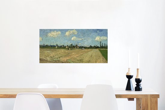 Affiche Champs labourés - Vincent van Gogh - 80x40 cm