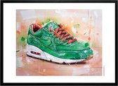 Sneaker print Homegrown 71x51 cm *ingelijst & gesigneerd