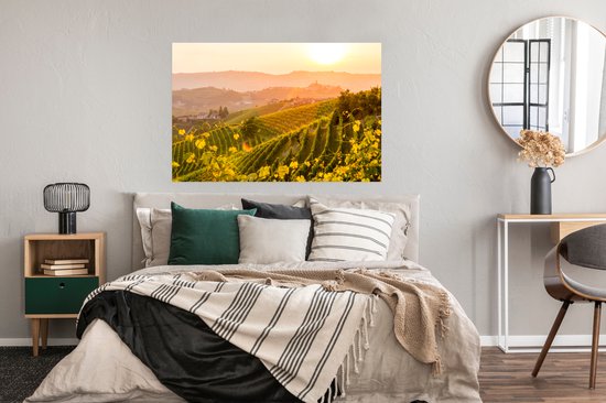 Vineyards in Italy poster papier 120x80 cm - Tirage photo sur Poster (décoration murale salon / chambre)