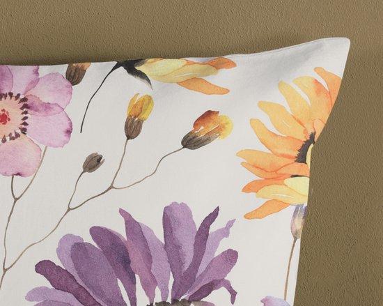 Good Morning dekbedovertrek bloemen - Lits jumeaux 240x200/220 cm - Multi - 100% Katoen renforce van Merkloos — afbeelding 4