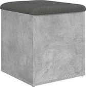 vidaXL-Opbergbankje-42x42x45-cm-bewerkt-hout-betongrijs