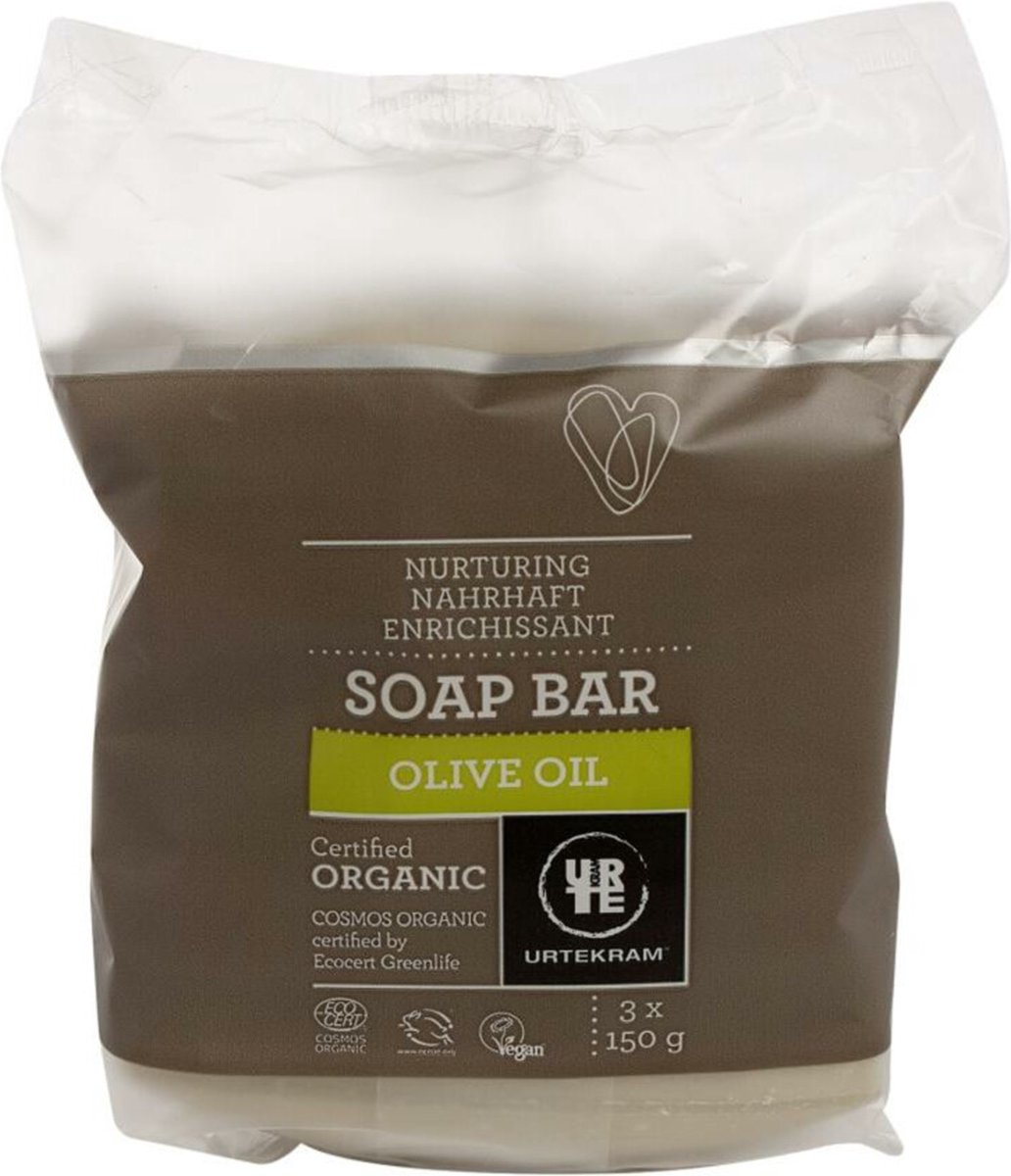 Goedkoopste Urtekram Zeep Olijf 3-Pack Bio 450 gr