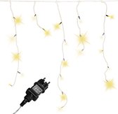 Lichtgordijn - Ijspegelverlichting - Kerstverlichting Gordijn - LED Gordijn - Kerstverlichting - Kerstversiering - Lichtsnoer - Regenlichtketting - Voor Binnen en Buiten - Met afstandsbediening - 5 m - Warm wit