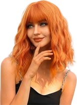 SissyMarket - Sissy Wig - Style 17 - Perruque - Courte - Oranje
