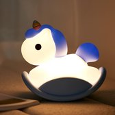 My Arc - Unicorn Nachtlamp Blauw - Nachtlampje voor Kinderen - Oplaadbaar - Dimbaar en Schattig voor Babykamers - Kinderkamers en Als Liefdevol Geschenk