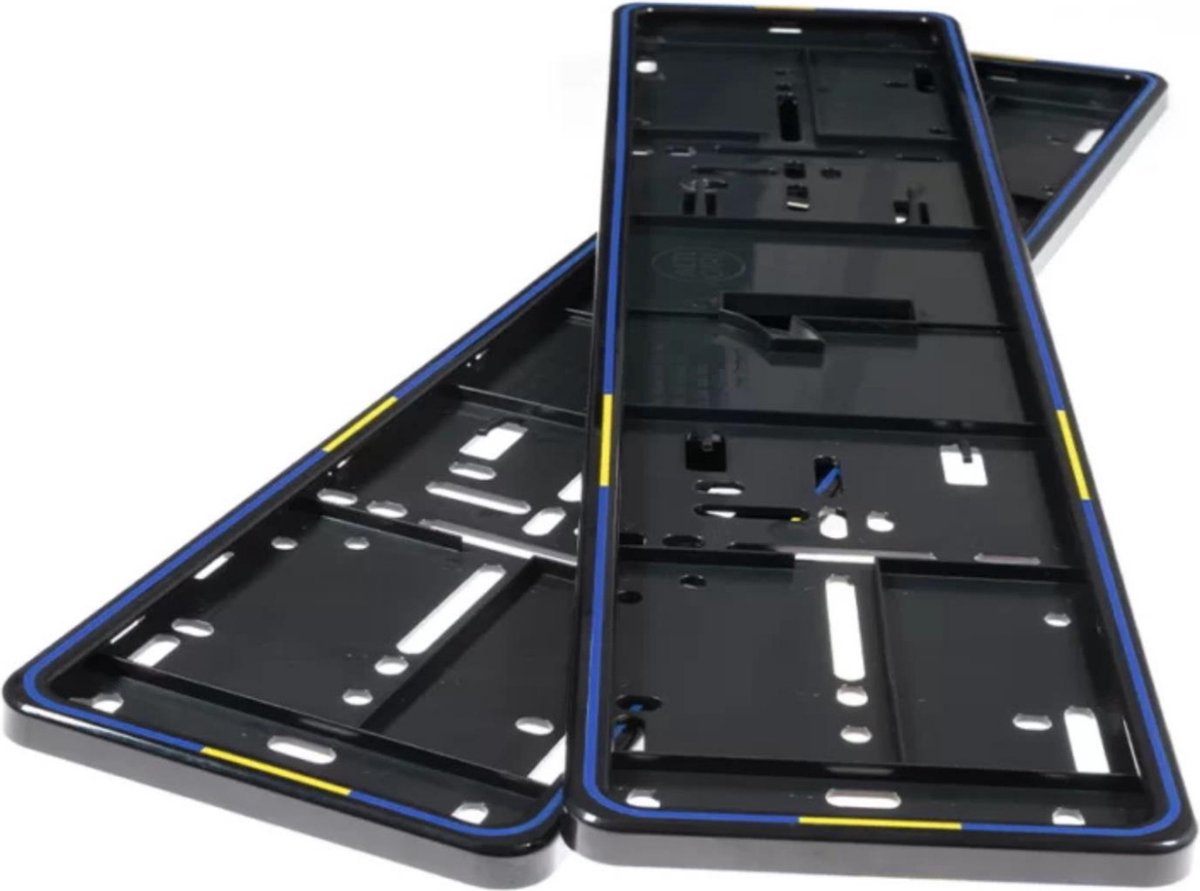 Alti Giri MONO Premium Kentekenplaathouders - Zweedse vlag stijl - 2 Stuks
