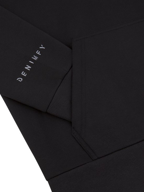DENIMFY Pull Homme DFArno coupe régulière Zwart M Adultes Sweat à Capuche Sweat à Capuche