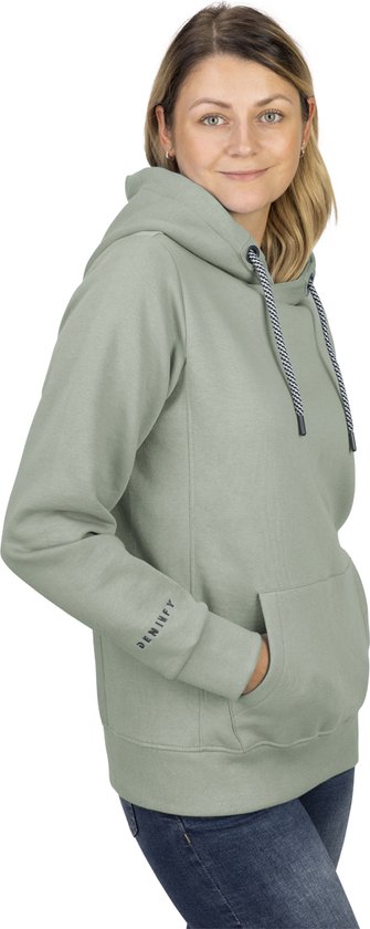DENIMFY Pull femme DFEmma coupe régulière Vert XL Adultes Sweat à capuche Sweat à capuche