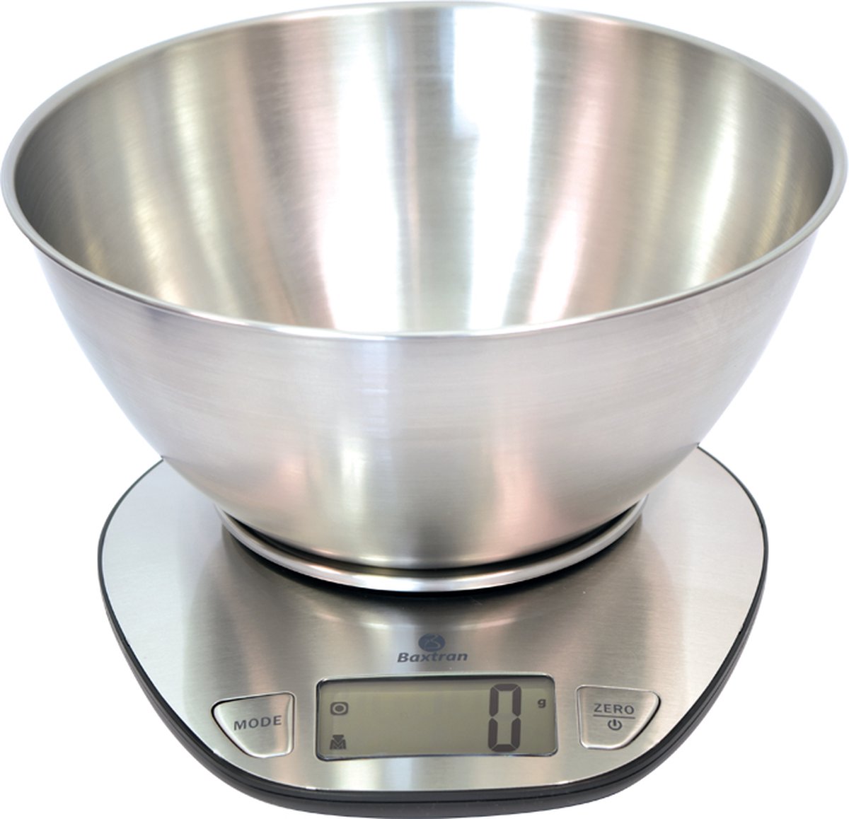 Roestvrijstalen Keukenweegschaal 5kg x 1g met Kom - Precieze Metingen voor Bakken en Koken