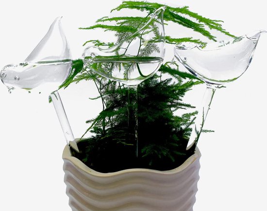 CHSEEO Plantenbesproeiingsapparaten, zelfbewaterende spikes, vakantie-plant besproeiingsdruppelaar, 6-pack automatisch druppelsysteem irrigatie-apparatuur gereedschap, voor binnen en buiten, thuis- en kantoorplanten