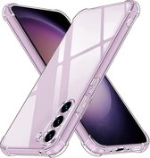 Shockproof Flexibele achterkant Silicone hoesje transparant Geschikt voor: Samsung Galaxy S23