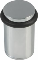 AMIG Deurstopper/deurbuffer - D28mm - inclusief schroeven - verchroomd