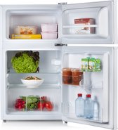 PRIMO PR102FR Réfrigérateur de table avec compartiment congélateur - 87L - Blanc - Indépendant - Réfrigérateur avec compartiment congélateur