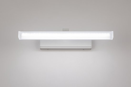 Lumidora Wandlamp 74404 - Voor binnen - MILAN - Ingebouwd LED - 8.0 Watt - 500 Lumen - 3000 Kelvin - Wit - Metaal - Badkamerlamp - IP44