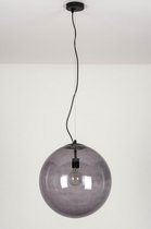 Lumidora Hanglamp 73462 - CHEYENNE - E27 - Zwart - Grijs - Metaal - ⌀ 40 cm