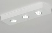 Lumidora Opbouwspot 73305 - PURE - 3 Lichts - Ingebouwd LED - 9.0 Watt - 900 Lumen - 2700 Kelvin - Wit - Metaal - Badkamerlamp