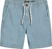 Superdry Indigo Bermuda Shorts Washed Indigo Chalk Stripe