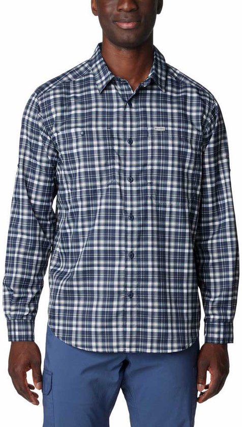 Columbia Silver Ridge™ Shirt Met Lange Mouwen Blauw S Man