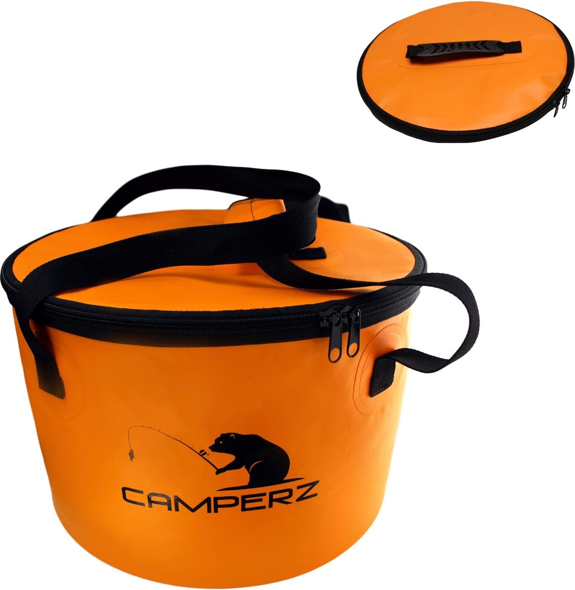 Opvouwbare emmer opvouwbare emmer opvouwbare emmer wateremmer visemmer met deksel en ritssluiting 15 liter