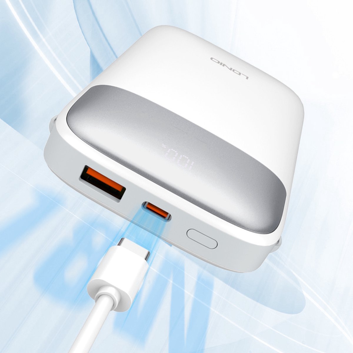 powerbank PQ13 10000mAh kleine consumentenelektronica handel in mobiele draagbare oplader hete verkoper slanke metalen 10000 mah powerbank – foto 3
