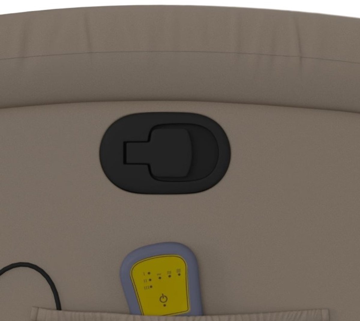 vidaXL Sta-op-massagestoel Verstelbaar Kunstleer Cappuccino - afbeelding 2