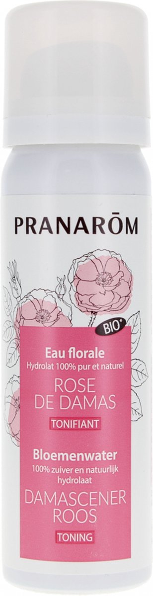 Pranarôm Organisch Tonifiërend Bloemenwater Damastroos 50 ml