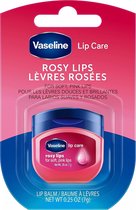 Vaseline lip care - rosy lips  therapie - lip balsem 7 g - handig pocket potje - afsluitbaar 3 x 1.5 cm - lippenbalsem -l