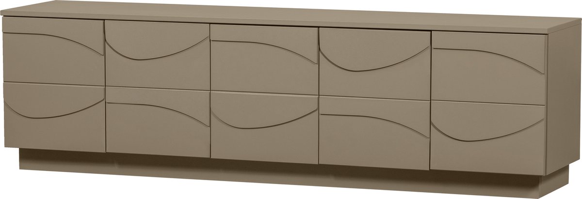 WOOOD Teo TV-Meubel - Grenen - Mud - 52x180x40