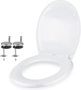 Witte toiletdeksel ovale toiletbril afneembare toiletbril softclose toiletbril met snelsluiting