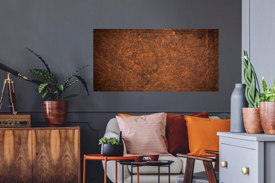 Stickers muraux - Film autocollant - Cuir - Structure - Marron - Oranje - 120x60 cm - Film adhésif - Stickers muraux chambre enfant - Papier peint autocollant - Papier peint autocollant - Film autocollant