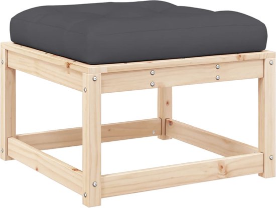 vidaXL-Tuinvoetenbank-met-kussen-massief-grenenhout