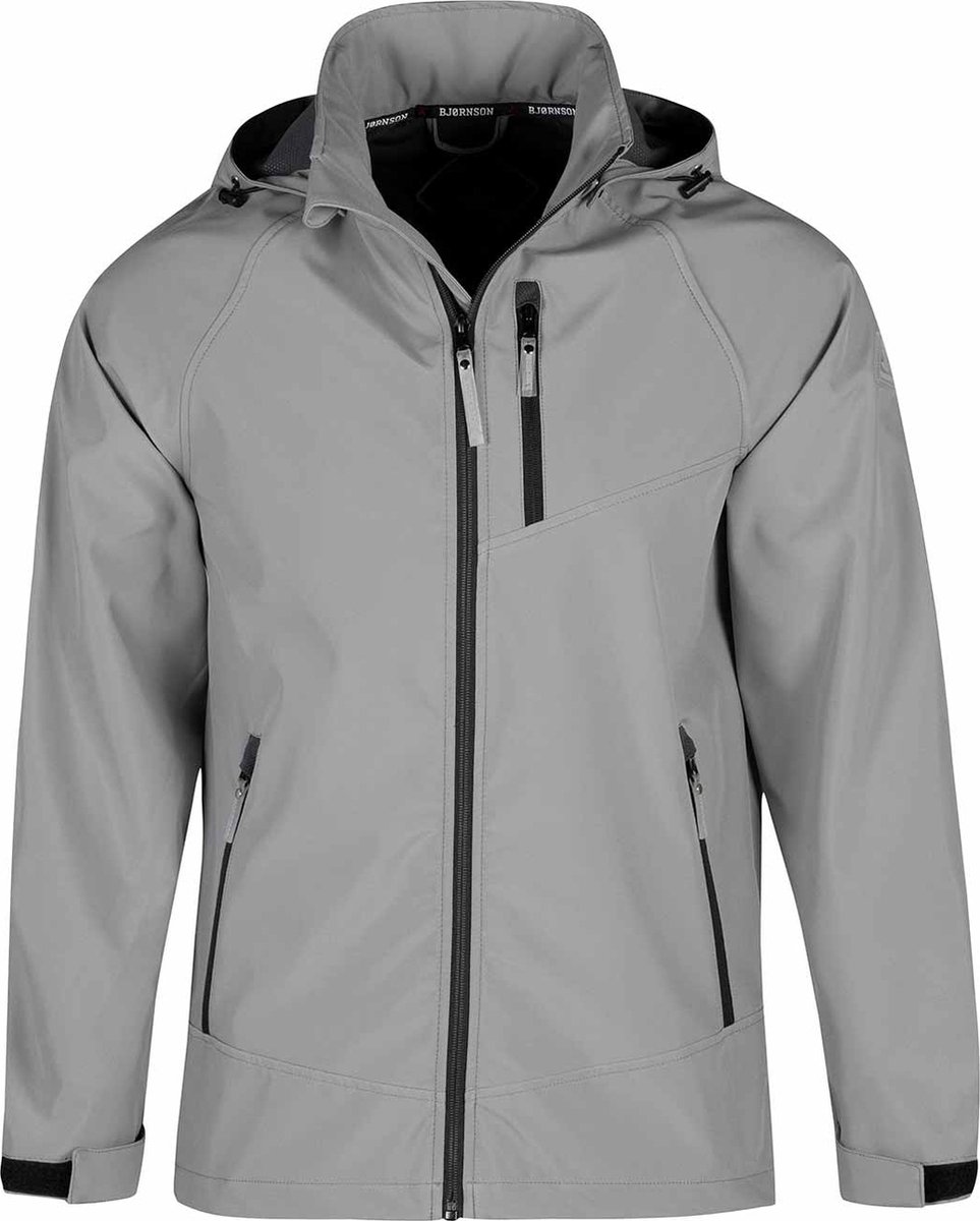 BJØRNSON Ove Softshell Zomerjas Heren Winddicht Ademend Zandbruin 2024