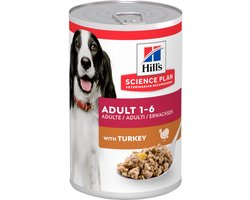 Hill's Science Plan Adult Natvoer Hond met Kalkoen 12x370g