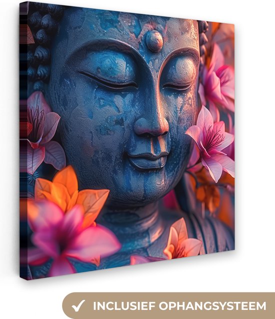 MuchoWow© Canvas Schilderij 60x40 cm Kamer Decoratie Woonkamer Slaapkamer Room Decor Wanddecoratie Wall Art Painting Olifant - Dieren - Licht - Bos - Natuur - Wilde dieren
