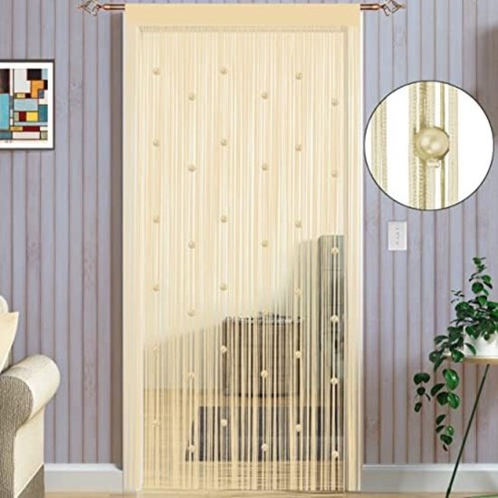 Bamboedeurgordijn,Decoratief Bamboe Gordijn Houten Vliegengordijn Deurgordijn,Bamboegordijn voor Woonkamer Slaapkamer Veranda-deur Raamgordijnen