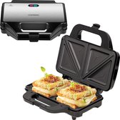 XXL tosti apparaat - Cool Touch-behuizing - Anti-aanbaklaag - Broodrooster
