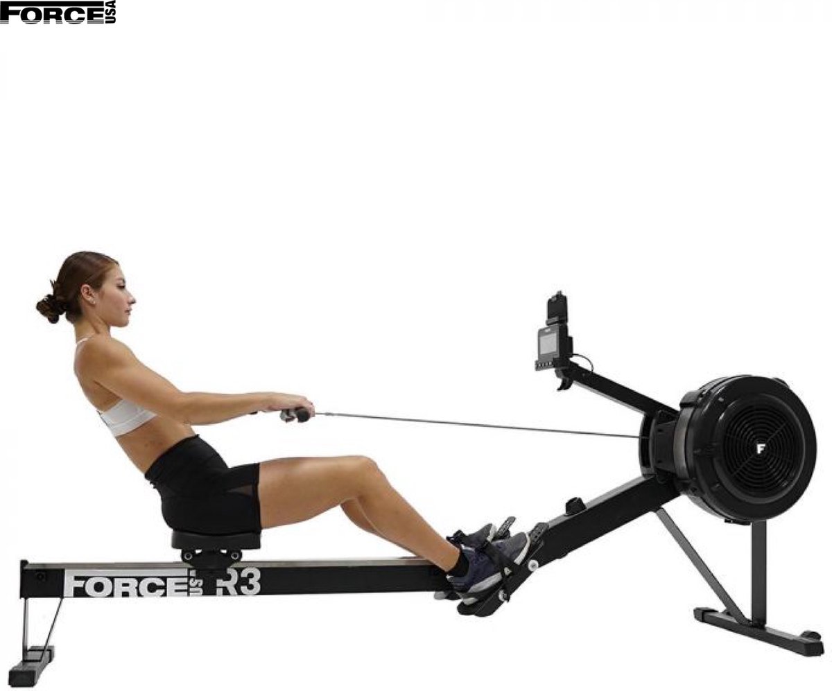 Force R3 Roeitrainer Luchtweerstand Zwart - afbeelding 2