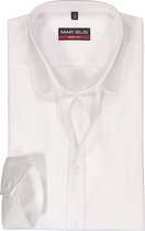 MARVELIS body fit overhemd - popeline - wit - Strijkvriendelijk - Boordmaat: 41